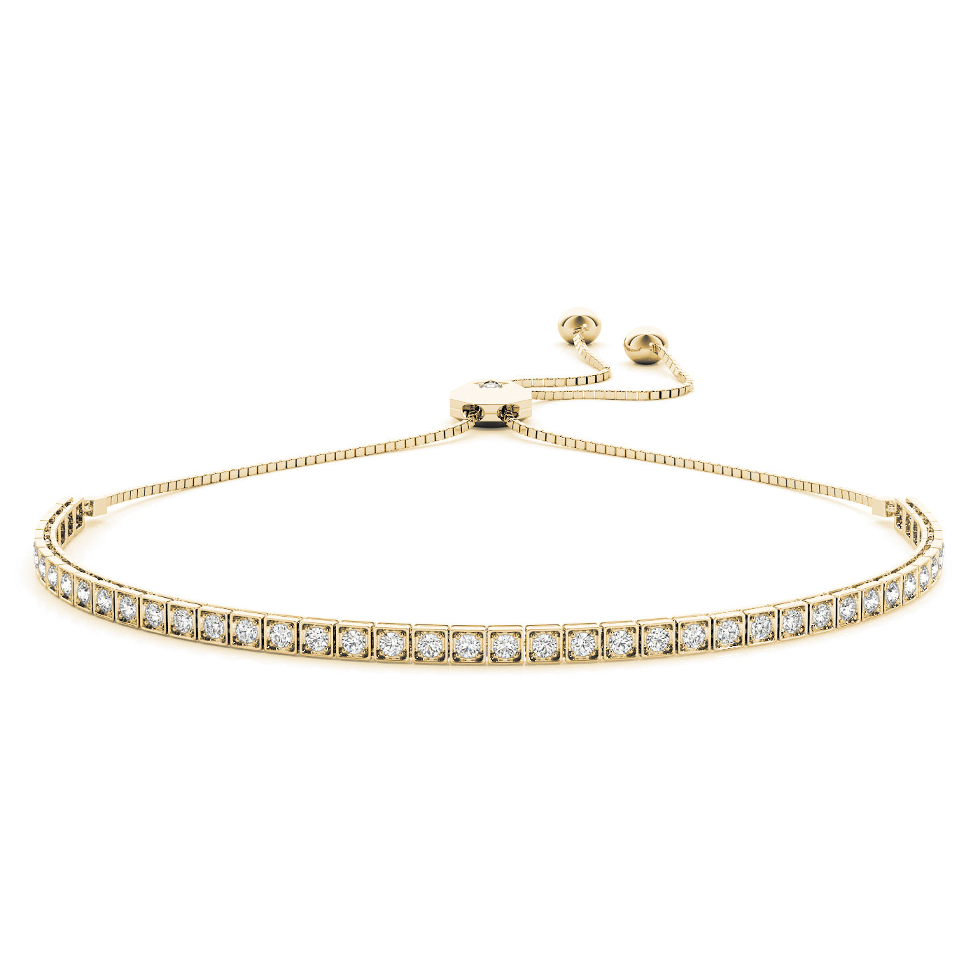 Adjustable Tennis Diamond Bracelet · 0.69 ct tw