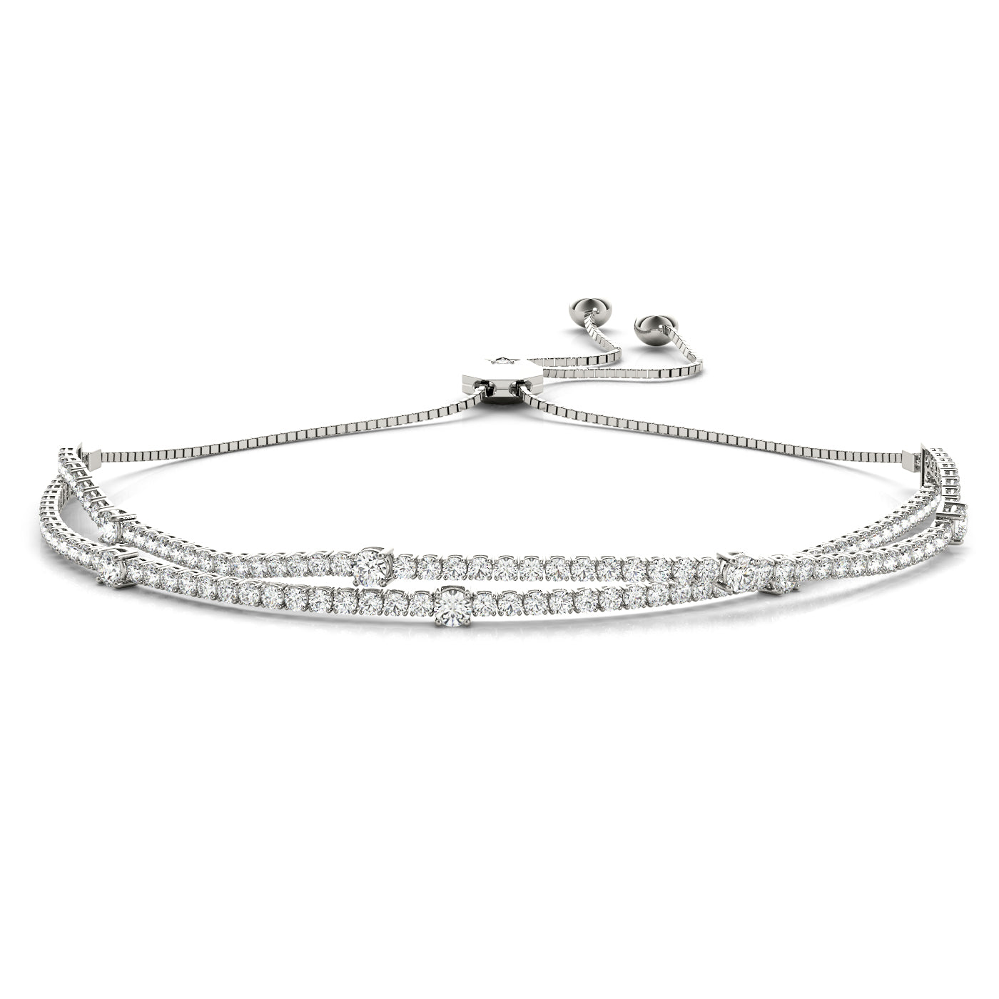 14kw Diamond Adjustable Bracelet · 1.99 ct tw