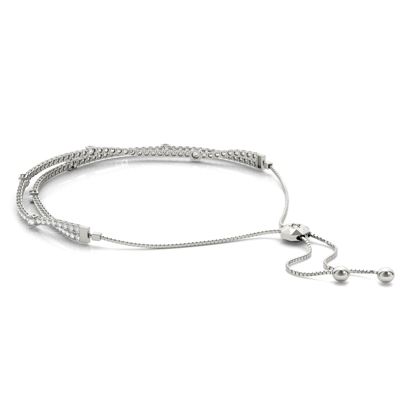 14kw Diamond Adjustable Bracelet · 1.99 ct tw