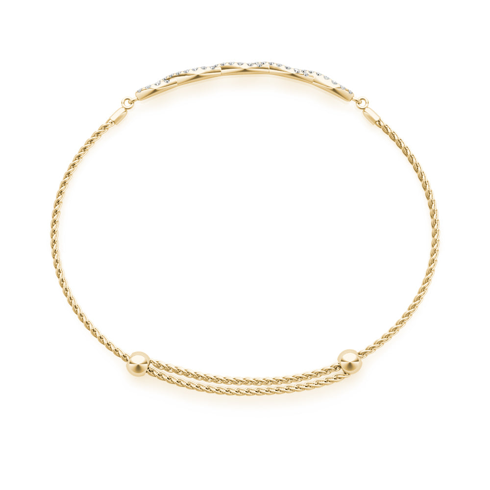 Diamond Crossover Bracelet · 0.44 ct tw