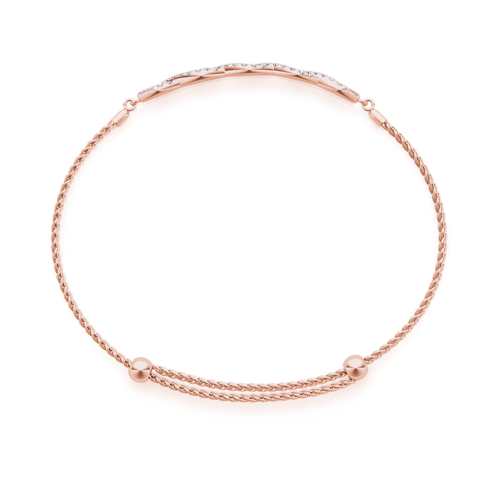 Diamond Crossover Bracelet · 0.44 ct tw