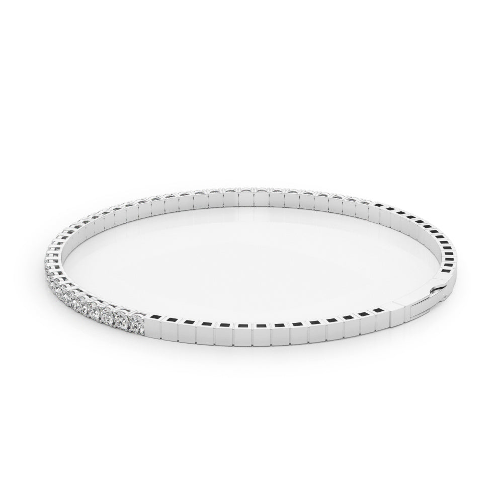 Flexible Half Way Bangle Diamond Bracelet · 0.90 ct tw