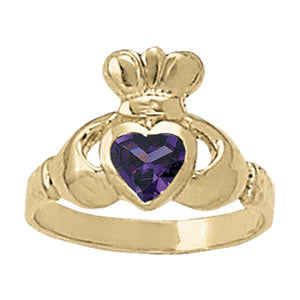 Heart Diamond Religious Fashion Ring