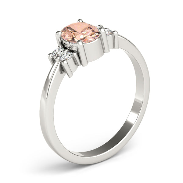Oval Gemstone Fashion Ring · 0.12 ct tw