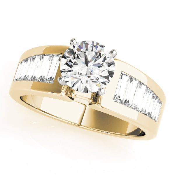 Baguette Fancy Shape Diamond Engagement Ring · 0.78 ct tw