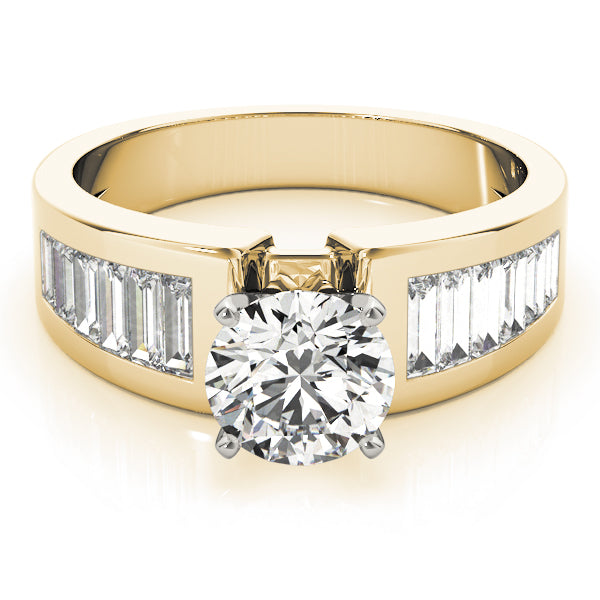Baguette Fancy Shape Diamond Engagement Ring · 0.78 ct tw