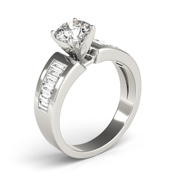 Baguette Fancy Shape Diamond Engagement Ring · 0.78 ct tw