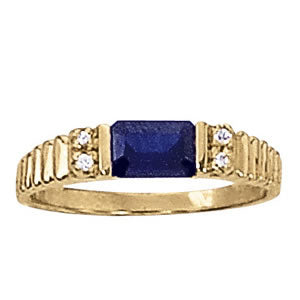 Emerald Gemstone Fashion Ring · 0.04 ct tw