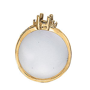Oval Gemstone Fashion Ring · 0.02 ct tw