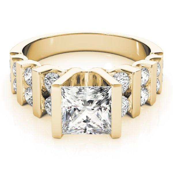 Round Multi-Row Diamond Engagement Ring · 1.74 ct tw