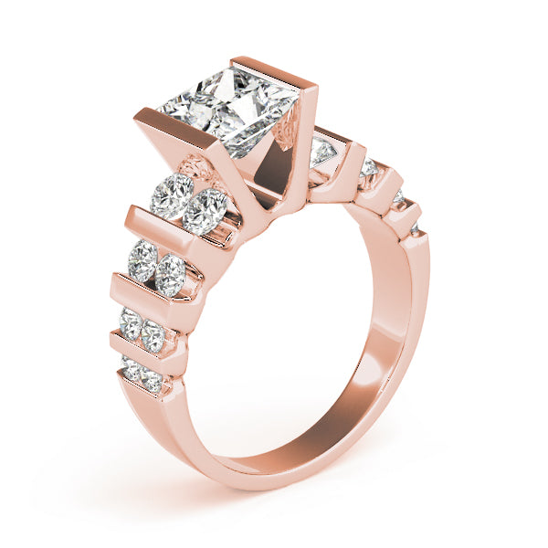 Round Multi-Row Diamond Engagement Ring · 1.74 ct tw