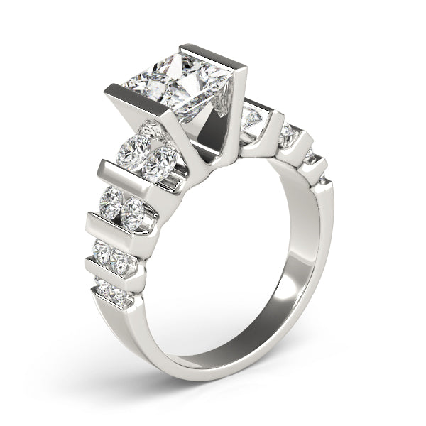 Round Multi-Row Diamond Engagement Ring · 1.74 ct tw