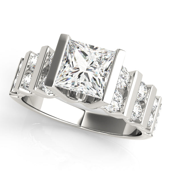 Round Multi-Row Diamond Engagement Ring · 1.74 ct tw