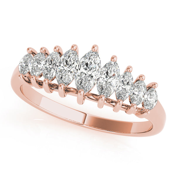 Marquise Fancy Shape Diamond Wedding Band · 0.85 ct tw