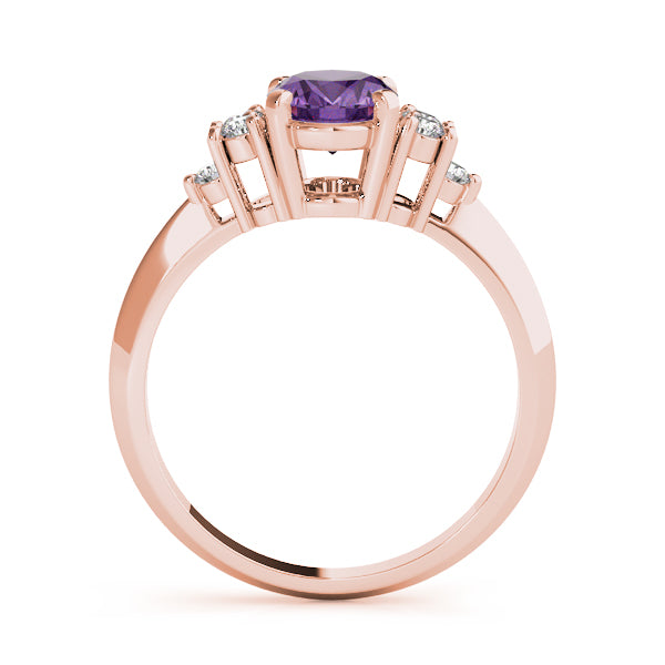 Oval Gemstone Fashion Ring · 0.18 ct tw