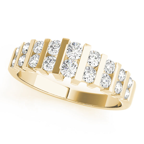 Bar Set Diamond Wedding Band · 0.72 ct tw