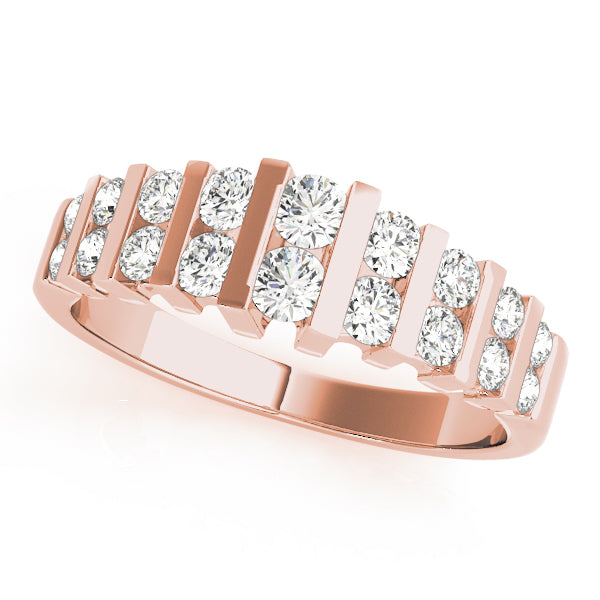 Bar Set Diamond Wedding Band · 0.72 ct tw