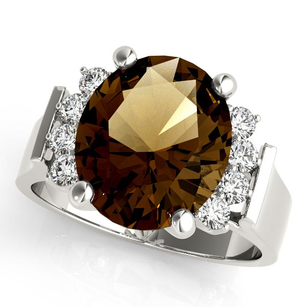 Oval Gemstone Fashion Ring · 0.32 ct tw