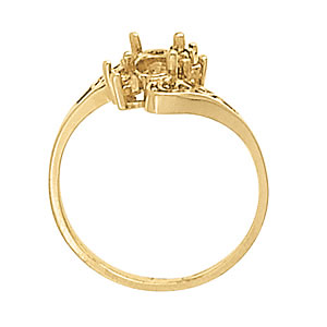Oval Gemstone Fashion Ring · 0.06 ct tw