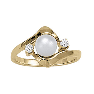 Pearl Gemstone Fashion Ring · 0.08 ct tw