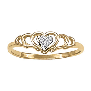 Heart Diamond Fashion Ring · 0.01 ct tw