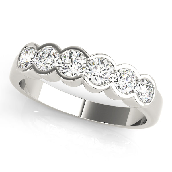 Bezel Set Diamond Wedding Band · 0.72 ct tw