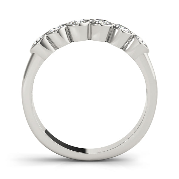 Bezel Set Diamond Wedding Band · 0.72 ct tw
