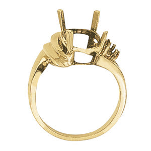 Oval Gemstone Fashion Ring · 0.06 ct tw