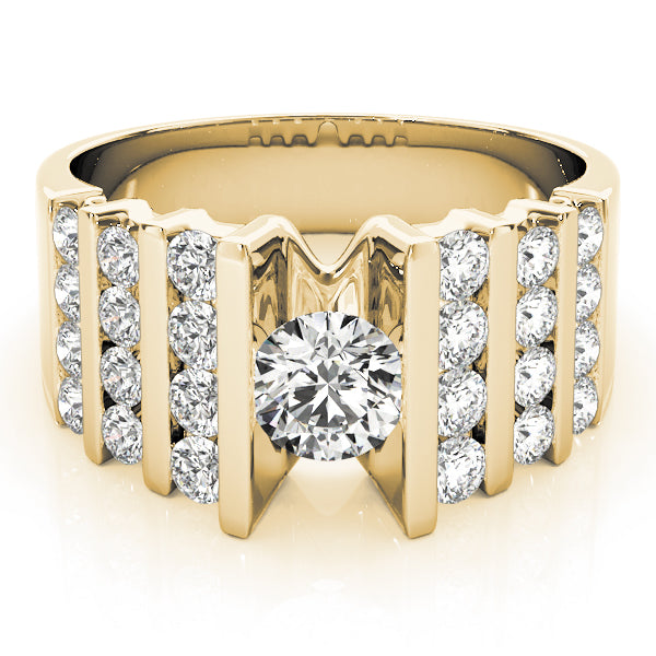 Round Multi-Row Diamond Engagement Ring · 1.22 ct tw