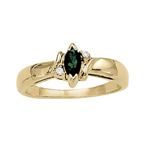 Marquise Gemstone Fashion Ring · 0.02 ct tw