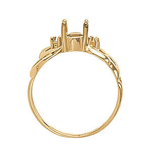 Oval Gemstone Fashion Ring · 0.03 ct tw