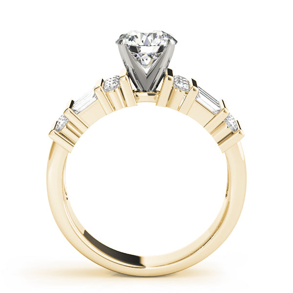 Baguette Fancy Shape Diamond Engagement Ring · 0.78 ct tw