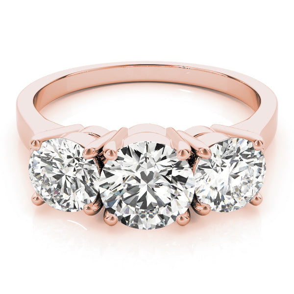Round Three-Stone Diamond Engagement Ring · 2.26 ct tw