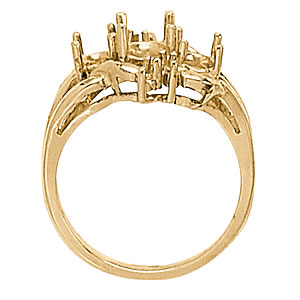 Oval Gemstone Fashion Ring · 0.06 ct tw
