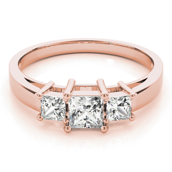 Square Three-Stone Princess Diamond Engagement Ring · 0.73 ct tw