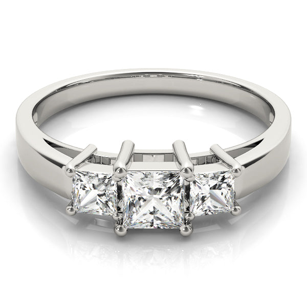 Square Three-Stone Princess Diamond Engagement Ring · 0.73 ct tw