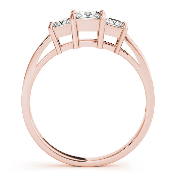 Square Three-Stone Princess Diamond Engagement Ring · 0.73 ct tw