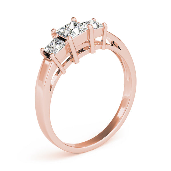 Square Three-Stone Princess Diamond Engagement Ring · 0.73 ct tw