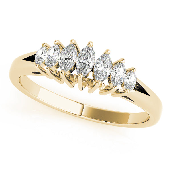 Marquise Fancy Shape Diamond Wedding Band · 0.29 ct tw