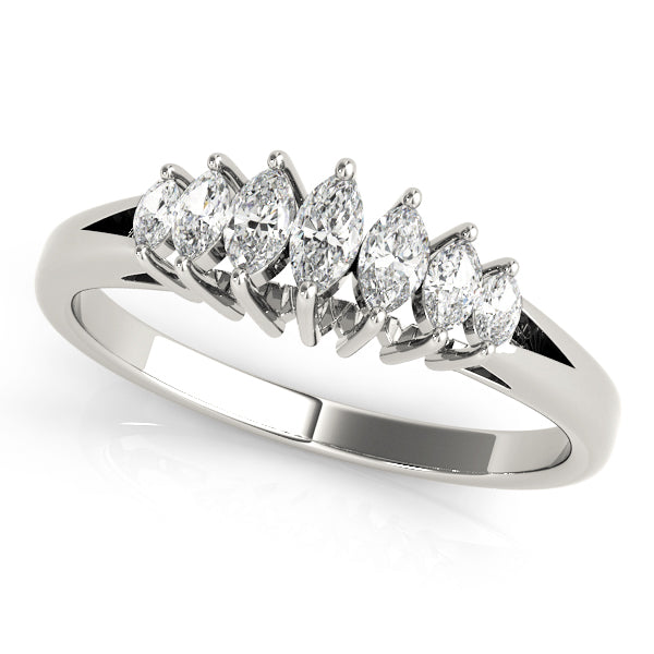 Marquise Fancy Shape Diamond Wedding Band · 0.29 ct tw