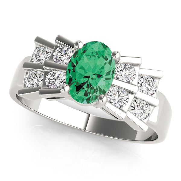 Oval Gemstone Fashion Ring · 0.40 ct tw