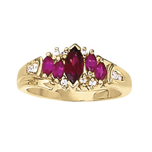 Marquise Gemstone Fashion Ring · 0.13 ct tw