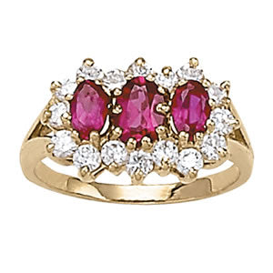 Oval Gemstone Fashion Ring · 0.64 ct tw
