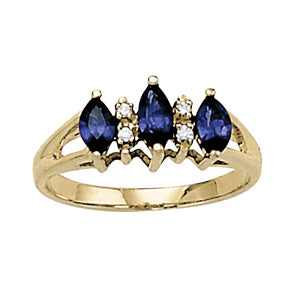 Marquise Gemstone Fashion Ring · 0.04 ct tw