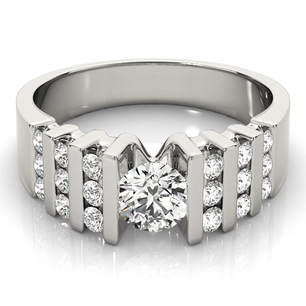 Round Multi-Row Diamond Engagement Ring · 0.80 ct tw
