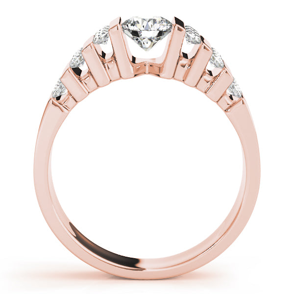 Round Multi-Row Diamond Engagement Ring · 0.80 ct tw