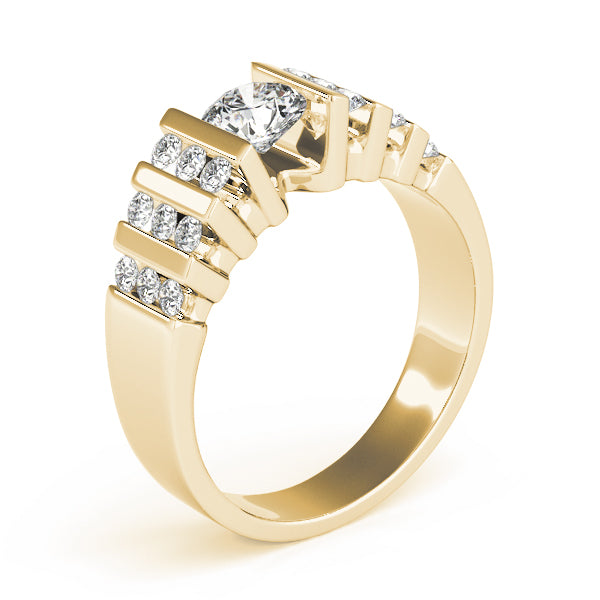 Round Multi-Row Diamond Engagement Ring · 0.80 ct tw
