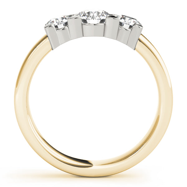 Round Three-Stone Diamond Engagement Ring · 0.49 ct tw