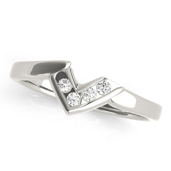 Curved Diamond Wedding Band · 0.04 ct tw