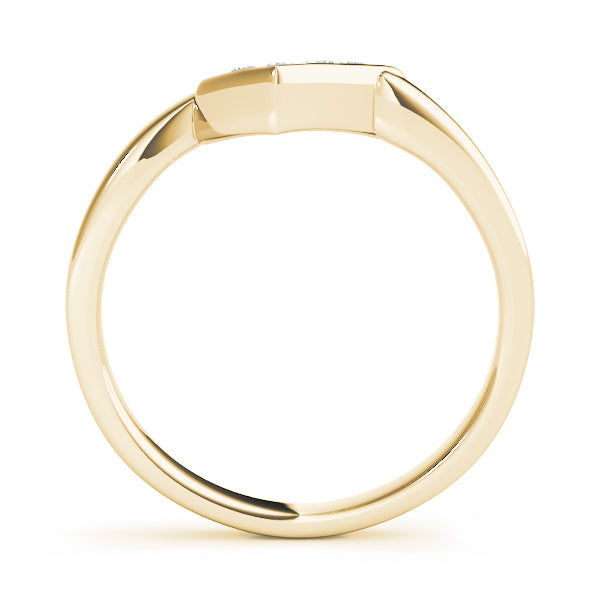 Curved Diamond Wedding Band · 0.04 ct tw